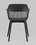 Стул Stool Group Crocus с подушкой из экокожи пластиковый каркас черный, фото 7
