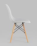 Стул Stool Group Eames Style DSW светло-серый пластик, стальной каркас, натуральный массив бука, фото 5