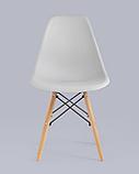 Стул Stool Group Eames Style DSW светло-серый пластик, стальной каркас, натуральный массив бука, фото 6