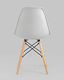 Стул Stool Group Eames Style DSW светло-серый пластик, стальной каркас, натуральный массив бука, фото 7