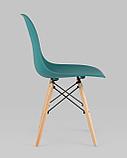 Стул Stool Group Eames Style DSW темно-бирюзовый пластик, стальной каркас, натуральный массив бука, фото 5