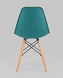 Стул Stool Group Eames Style DSW темно-бирюзовый пластик, стальной каркас, натуральный массив бука, фото 7