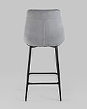 Стул полубарный Stool Group Флекс велюр серый, фото 5