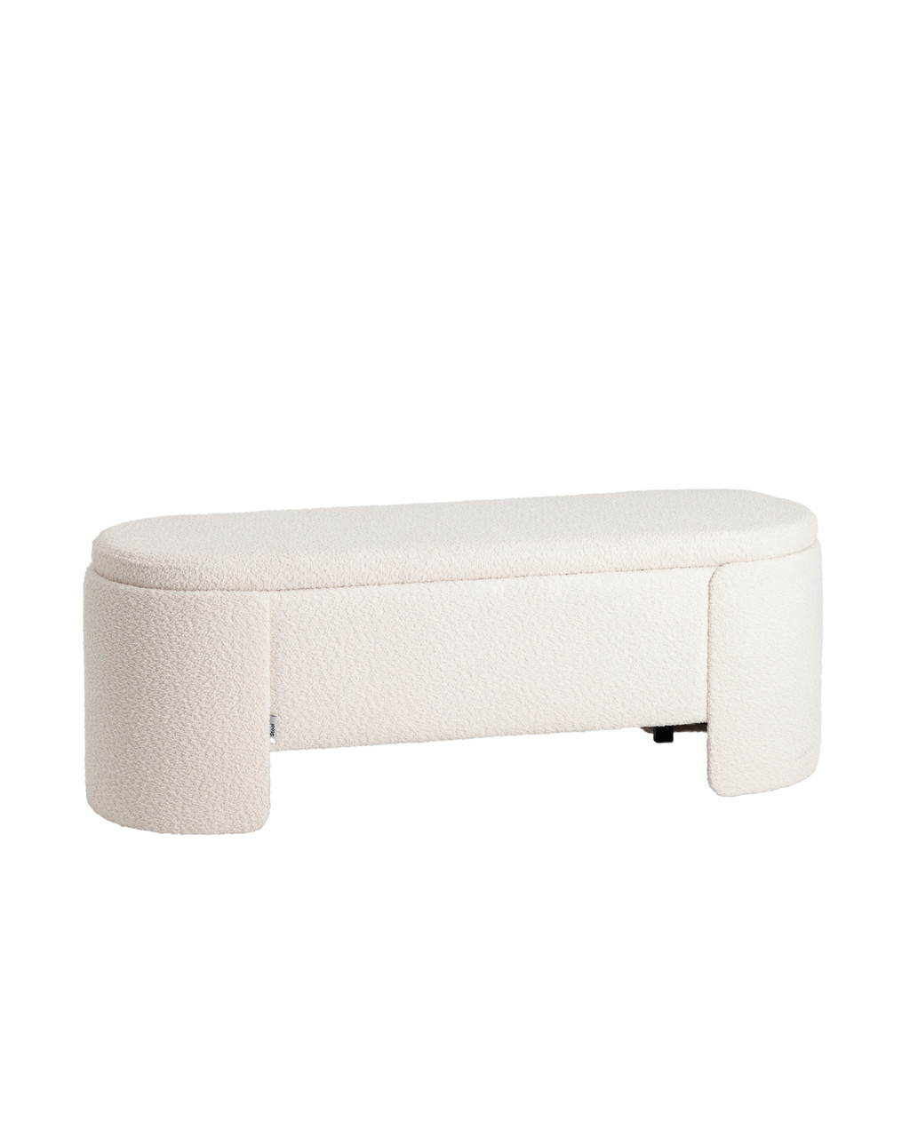 Банкетка Stool Group Taks с местом для хранения букле белый