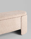 Банкетка Stool Group Taks с местом для хранения букле капучино, фото 6