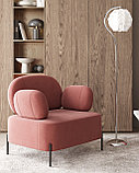 Кресло Stool Group Кэнди с подлокотниками велюр пыльно-розовый, фото 4