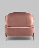 Кресло Stool Group Кэнди с подлокотниками велюр пыльно-розовый, фото 9
