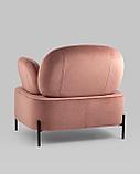 Кресло Stool Group Кэнди с подлокотниками велюр пыльно-розовый, фото 10