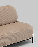 Диван прямой Stool Group Стоун велюр рельефный бежевый, фото 7