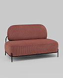 Диван прямой Stool Group Стоун велюр рельефный коралловый, фото 2