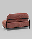 Диван прямой Stool Group Стоун велюр рельефный коралловый, фото 5