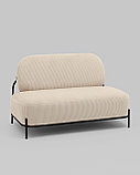 Диван прямой Stool Group Стоун велюр рельефный молочный, фото 2
