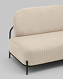 Диван прямой Stool Group Стоун велюр рельефный молочный, фото 6
