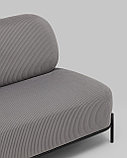 Диван прямой Stool Group Стоун велюр рельефный светло-серый, фото 7