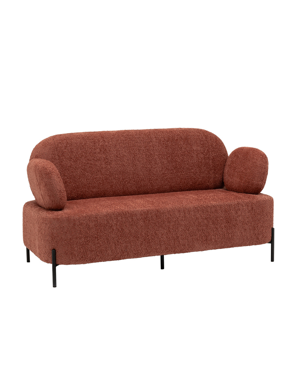 Диван прямой Stool Group Кэнди ткань букле коралловый