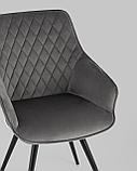 Стул Stool Group вращающийся Сеул велюр темно-серый, фото 10