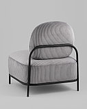 Кресло Stool Group Стоун велюр рельефный светло-серый, фото 6