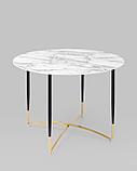 Стол Stool Group обеденный Даймакс 110*110 белый мрамор, фото 2