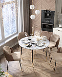 Стол Stool Group обеденный Даймакс 110*110 белый мрамор, фото 5