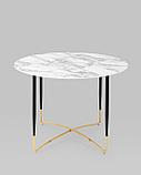 Стол Stool Group обеденный Даймакс 110*110 белый мрамор, фото 8