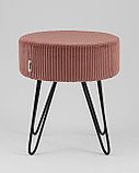 Пуф Stool Group Спейси велюр рельефный коралловый, фото 3