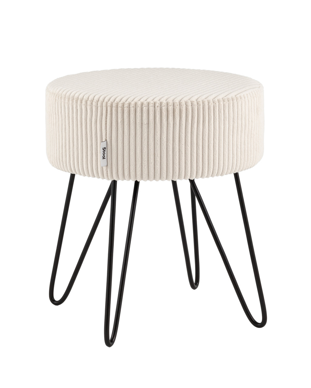 Пуф Stool Group Спейси велюр рельефный молочный