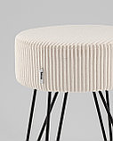 Пуф Stool Group Спейси велюр рельефный молочный, фото 4