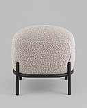 Пуф Stool Group Стоун ткань букле серый, фото 3