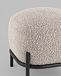 Пуф Stool Group Стоун ткань букле серый, фото 4