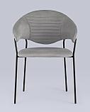 Стул Stool Group Алексис искусственная замша серый, фото 4