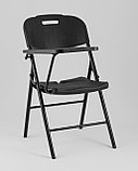 Стулья складные Stool Group банкетный со столиком черный Кейт, пластик, металлический каркас, фото 2