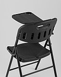 Стулья складные Stool Group банкетный со столиком черный Кейт, пластик, металлический каркас, фото 3