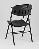Стулья складные Stool Group банкетный со столиком черный Кейт, пластик, металлический каркас, фото 4