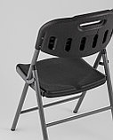 Стулья складные Stool Group банкетный Кейт черный, пластик, металлический каркас, фото 5