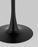 Стол Stool Group обеденный Tulip D80 черный столешница МДФ ножка металл, фото 8