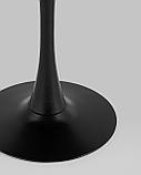 Стол Stool Group обеденный Tulip D90 черный столешница МДФ ножка металл, фото 8