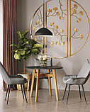Стол обеденный Stool Group Target Circle 90*90 черный ножки из массива дерева, фото 5