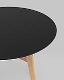 Стол обеденный Stool Group Target Circle 90*90 черный ножки из массива дерева, фото 9