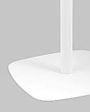Стол барный Stool Group Form 60*60 светлое дерево/белый устойчивое основание из металла, фото 6