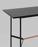 Стол барный Stool Group Knobb 120*60 черный каркас из металла и массива дерева, фото 3