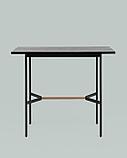 Стол барный Stool Group Knobb 120*60 черный каркас из металла и массива дерева, фото 4