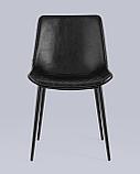 Стул Stool Group для кухни Деймон экокожа черный ножки металл черные, фото 4
