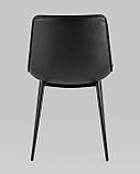 Стул Stool Group для кухни Деймон экокожа черный ножки металл черные, фото 5