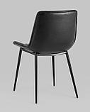 Стул Stool Group для кухни Деймон экокожа черный ножки металл черные, фото 6