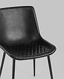 Стул Stool Group для кухни Деймон экокожа черный ножки металл черные, фото 8