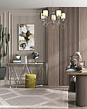 Консоль Stool Group Авалон 122*41 серый мрамор каркас нержавеющая сталь серебро, фото 4