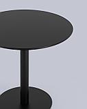 Стол обеденный Stool Group Толедо D80 черный столешница МДФ ножка металлическая черная, фото 6