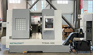 Горизонтальный токарный станок MetalCraft с ЧПУ TCK60-500 с датчиком Renishaw HPMA, с люнетом, фото 2