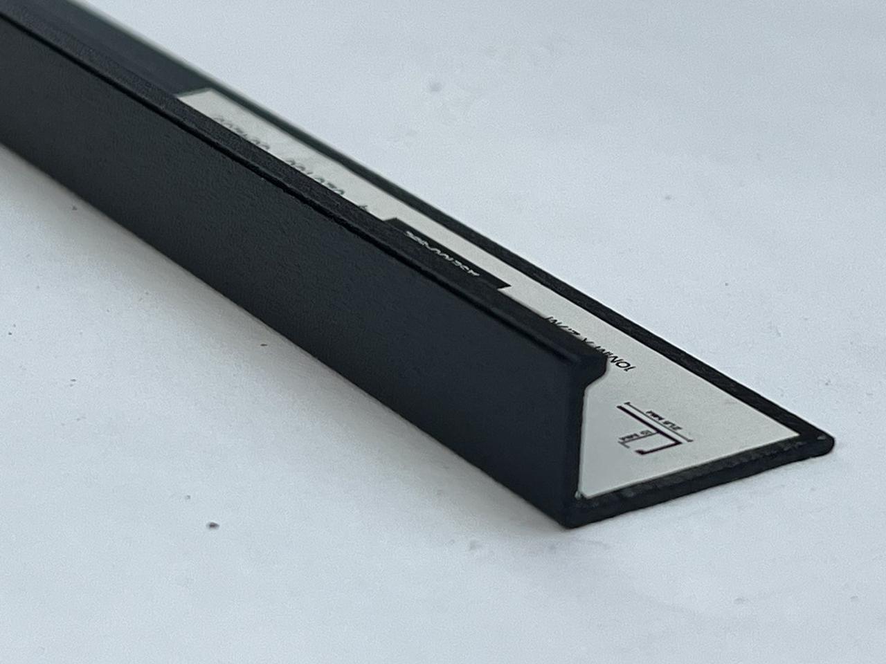 Уголок для плитки Элит L-образный 10 мм, цвет черный мат 270 см