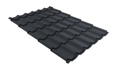 Металлочерепица классик 0,5 Satin Мatt RAL 7024 Мокрый асфальт
